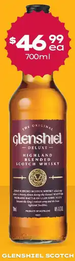 Thirsty Camel GLENSHIEL SCOTCH offer