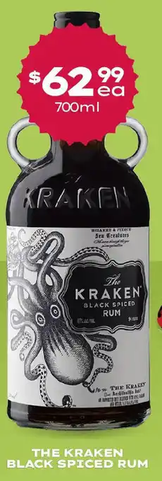 Thirsty Camel THE KRAKEN BLACK SPICED RUM offer