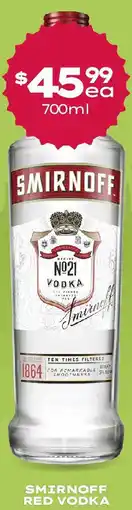 Thirsty Camel SMIRNOFF RED VODKA offer