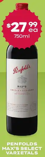 Thirsty Camel PENFOLDS MAX'S SELECT VARIETALS offer