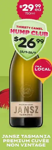 Thirsty Camel JANSZ TASMANIA PREMIUM CUVÉE NON VINTAGE offer
