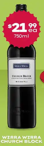 Thirsty Camel WIRRA WIRRA CHURCH BLOCK offer
