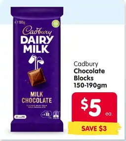 Spar Cadbury Chocolate Blocks offer