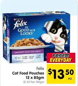 Spar Felix Cat Food Pouches offer