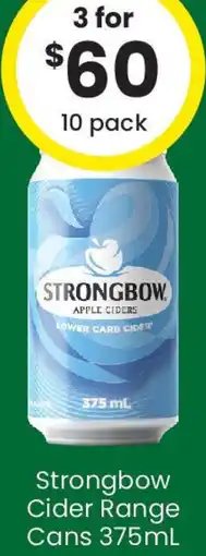 The Bottle O Strongbow Cider Range Cans offer