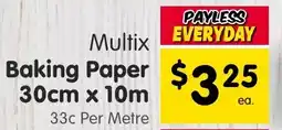 Spar Baking Paper offer