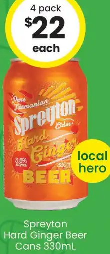 The Bottle O Spreyton Hard Ginger Beer Cans offer
