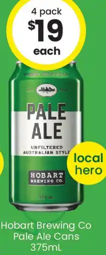 The Bottle O Hobart Brewing Co Pale Ale Cans offer