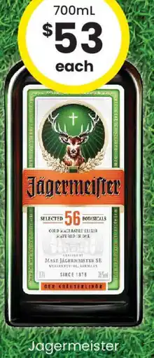 The Bottle O Jagermeister offer