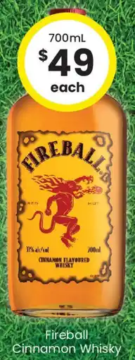 The Bottle O Fireball Cinnamon Whisky offer