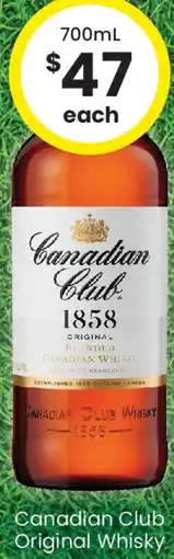 The Bottle O Canadian Club Original Whisky offer