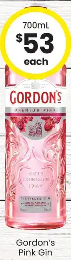 The Bottle O Gordon's Pink Gin offer