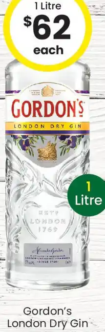 The Bottle O Gordon's London Dry Gin offer
