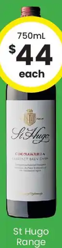 The Bottle O St Hugo Range offer