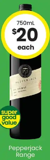 The Bottle O Pepperjack Range offer