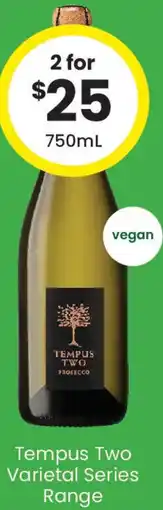 The Bottle O Tempus Two Varietal Series Range offer