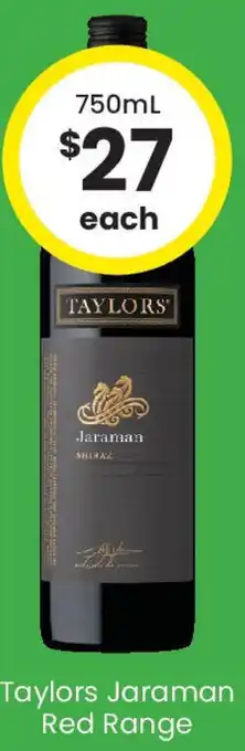 The Bottle O Taylors Jaraman Red Range offer