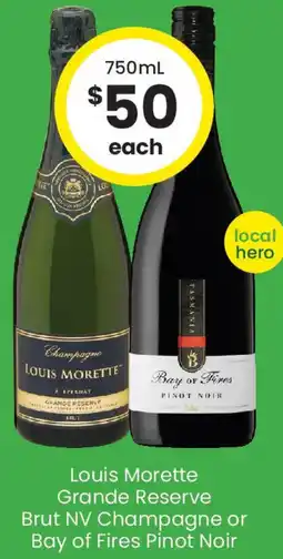 The Bottle O Louis Morette Grande Reserve Brut NV Champagne or offer