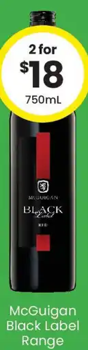 The Bottle O McGuigan Black Label Range offer
