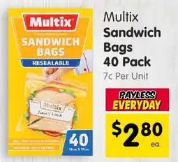 Spar Multix Sandwich Bags offer