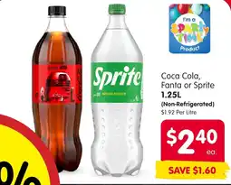 Spar Coca Cola, Fanta or Sprite offer