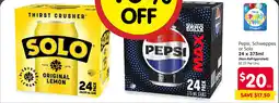 Spar Pepsi, Schweppes or Solo offer