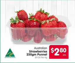 Spar Australian Strawberries Punnet offer