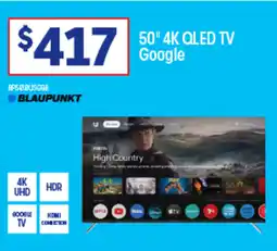 Officeworks 50" 4K QLED TV Google offer