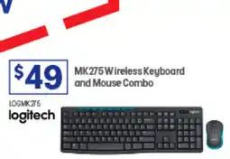Officeworks MK275 Wireless Keyboard and Mouse Combo offer