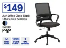 Officeworks Ash Office Chair Black offer