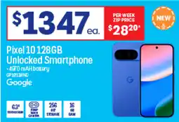 Officeworks Pixel 10 128GB Unlocked Smartphone offer