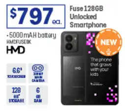 Officeworks Fuse 128GB Unlocked Smartphone offer