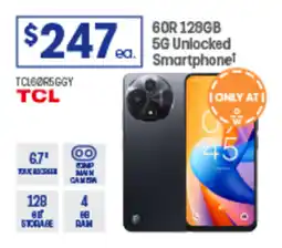 Officeworks 60R 128GB 5G Unlocked Smartphone offer