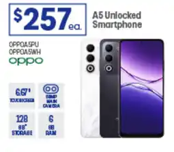 Officeworks A5 Unlocked Smartphone offer