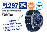 Officeworks Galaxy Watch Ultra 2025 offer