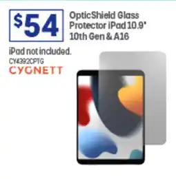 Officeworks OpticShield Glass Protector iPad 10.9' 10th Gen & A16 offer