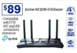 Officeworks Archer AX10 Wi-Fi 6 Router offer