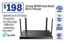 Officeworks Archer Dual-Band Wi-Fi 7 Router offer