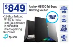 Officeworks Archer Tri-Band Gaming Router offer