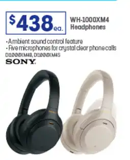 Officeworks WH-1000XM4 Headphones offer