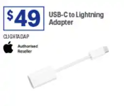 Officeworks USB-C to Lightning Adapter offer