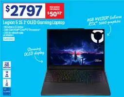 Officeworks Legion 5 15.1" OLED Gaming Laptop offer