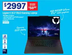 Officeworks Legion 5 15.1" OLED Gaming Laptop offer