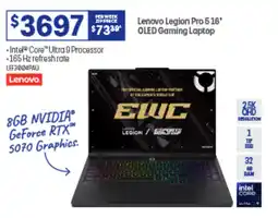 Officeworks Lenovo Legion Pro 516' OLED Gaming Laptop offer