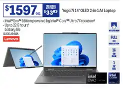 Officeworks Yoga 71 14' OLED 2-in-1 Al Laptop offer