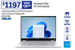 Officeworks Vivobook S Flip 14" 2-in1 Laptop offer