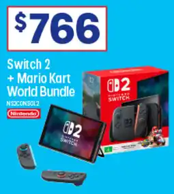 Officeworks Switch 2 + Mario Kart World Bundle offer