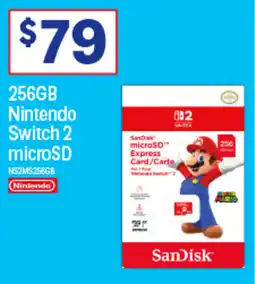 Officeworks 256GB Nintendo Switch 2 microSD offer