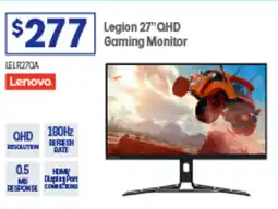 Officeworks Legion 27"QHD Gaming Monitor offer
