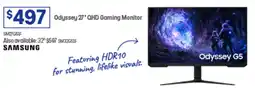 Officeworks Odyssey 27 QHD Gaming Monitor offer